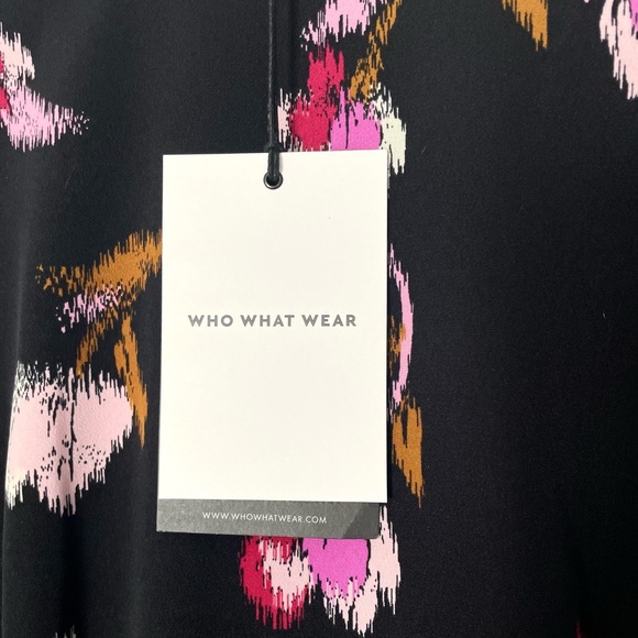 WHO WHAT WEAR | PUFF LONG SLEEVE A-LINE DRESS Sz XS - Picture 5 of 6